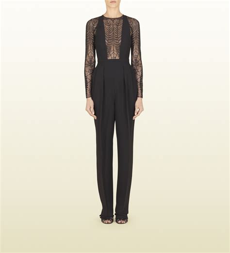 gucci lace fashion|gucci lace jumpsuit.